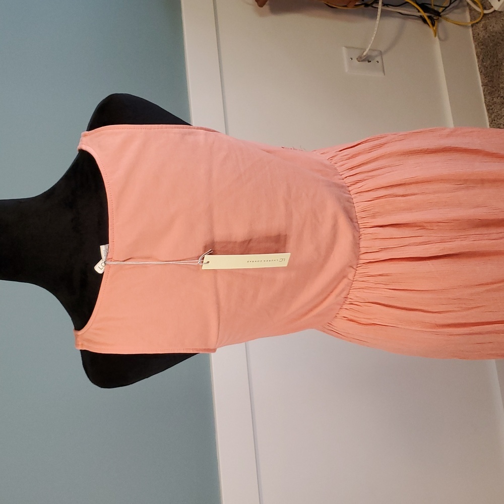 LC Lauren Conrad Coral Haze Boho Crochet Maxi Dress NWT S - Picture 7 of 16
